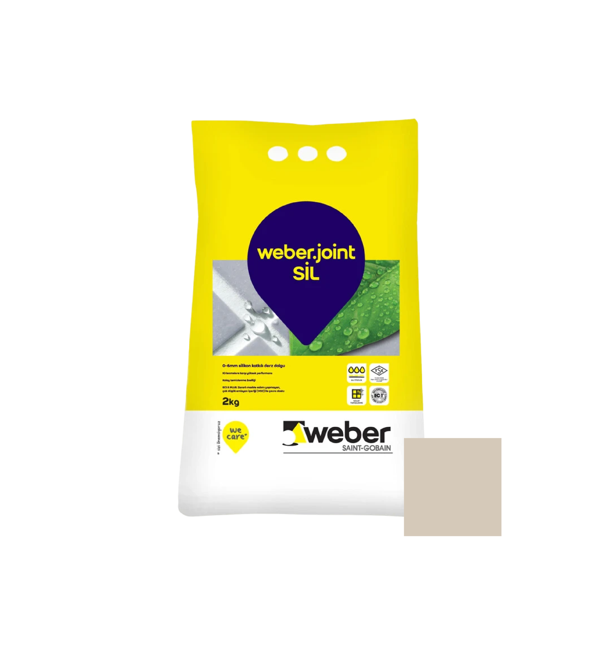 Weber Joint SIL 442 KUM Beji 2 KG ფუგა, ბეჟი — ფუგა